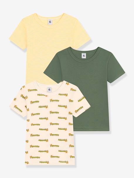3er-Pack Kinder T-Shirts PETIT BATEAU - grün - 1