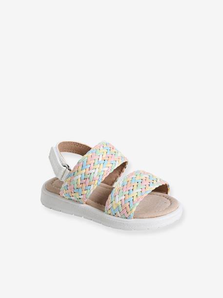 Baby Klett-Sandalen mit nachtleuchtenden Flechtriemen - mehrfarbig - 1