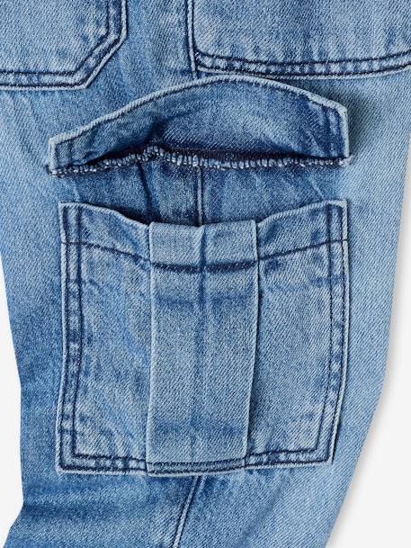 Jungen Cargo-Jeans mit Dehnbund Oeko-Tex - blue stone+double stone+schwarz - 5
