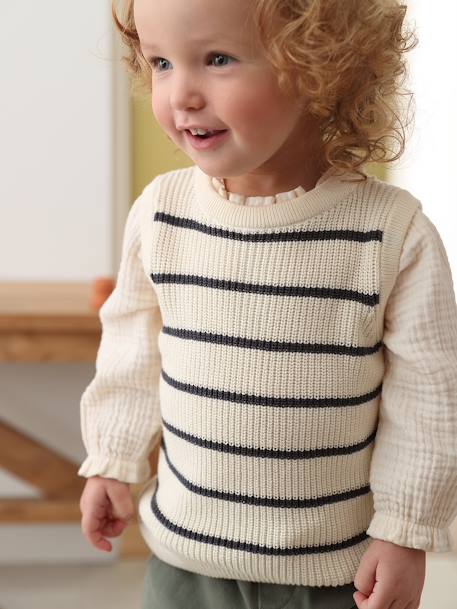 Baby 2-in-1-Pullover - wollweiß - 1
