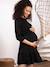 Minikleid für Schwangerschaft & Stillzeit JENNA ENVIE DE FRAISE - schwarz - 1