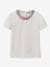 Mädchen T-Shirt mit Liberty-Kragen CYRILLUS, Bio-Baumwolle - wollweiß - 1