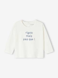 Baby Shirt aus Bio-Baumwolle mit Message, personalisierbar -  - [numero-image]