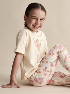 Maedchenkleidung-Kurzes Mädchen Sport-Shirt mit Recycling-Baumwolle