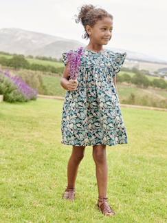 Maedchenkleidung-Kleider-Kurzärmeliges Mädchen Sommerkleid