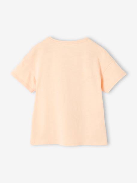 Mädchen T-Shirt mit Rüschenmotiv - aprikose+himmelblau+mandelgrün+marine gestreift+tinte+wollweiß - 2