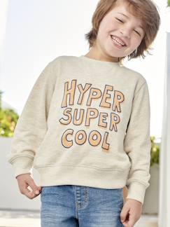 Jungen Sweatshirt mit Print BASIC Oeko-Tex -  - [numero-image]