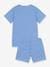 Kurzer Jungen Schlafanzug PETIT BATEAU, Ringelstreifen - blau - 3