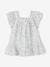 Geblümtes Baby Kleid mit Schmetterlingsärmeln - wollweiß - 2