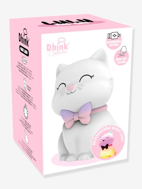 Softes Kinderzimmer Akku-Nachtlicht Katze LULU DHINK - weiß - 3