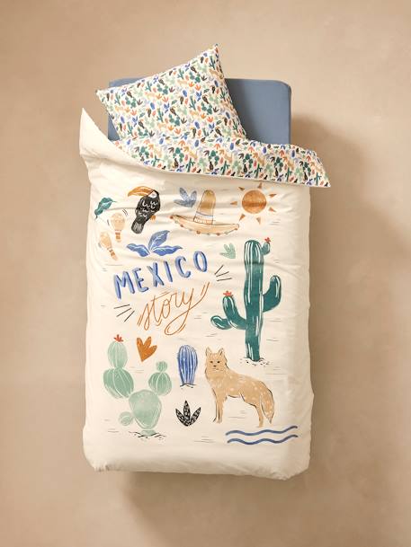 Kinder Bettwäsche-Set MEXICO STORY mit Recycling-Baumwolle - mehrfarbig - 2
