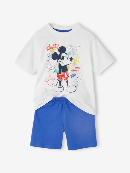 Kurzer Kinder Schlafanzug Disney MICKY MAUS - blau - 2
