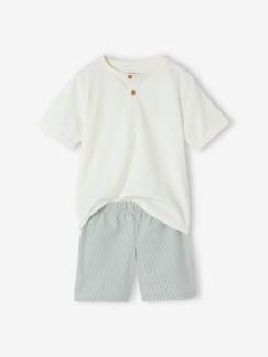 Jungenkleidung-Schlafanzüge-Jungen Sommer-Schlafanzug, personalisierbar Oeko-Tex