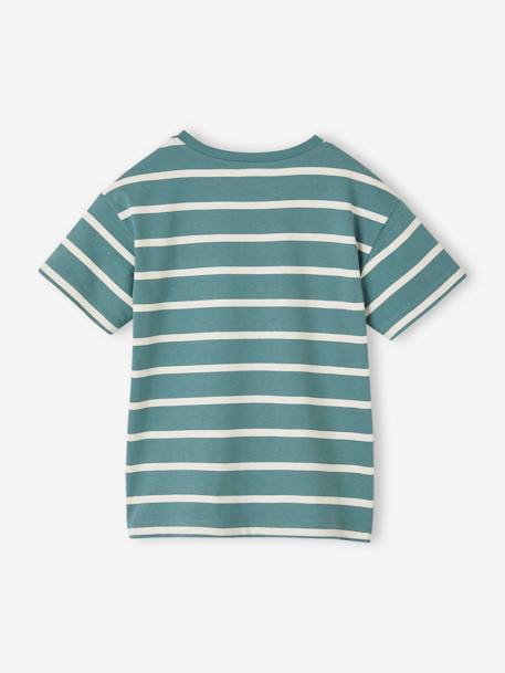 Jungen T-Shirt, personalisierbar - aqua+ocker - 3
