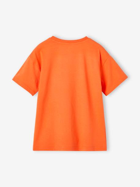 Jungen T-Shirt mit Urlaubsmotiv - mandarine+tinte+türkis - 2