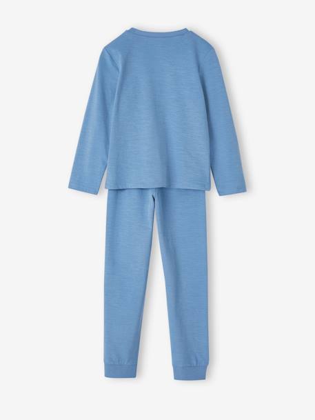 Jungen Schlafanzug aus Slub-Jersey Oeko-Tex - jeansblau - 5