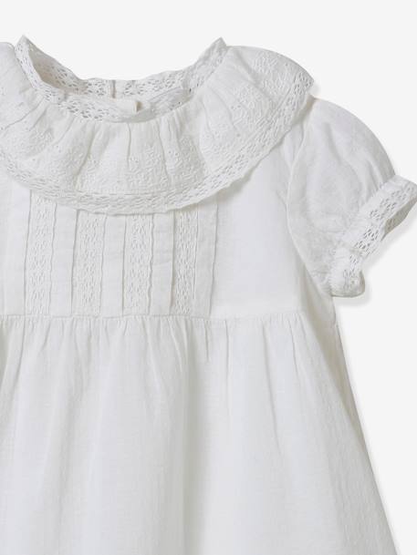 Mädchen Baby Festkleid CYRILLUS - weiß - 4