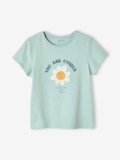 Maedchenkleidung-Mädchen T-Shirt, Message-Print BASIC Oeko-Tex