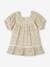 Mädchen Baby Kleid mit Spitze - vanille - 1
