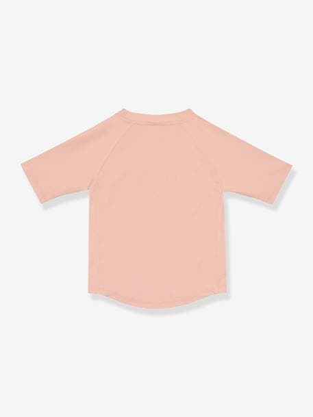 Baby UV-Badeshirt LÄSSIG mit kurzen Ärmeln - grün+pudrig rosa+weiß+wollweiß - 6