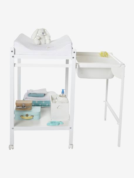 Babyzimmer Wickeltisch mit Badewanne MAGICTUB - natur/weiß+weiß - 6