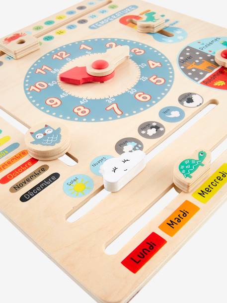 Kinder Spieluhr mit Kalender, Holz FSC® - mehrfarbig - 2