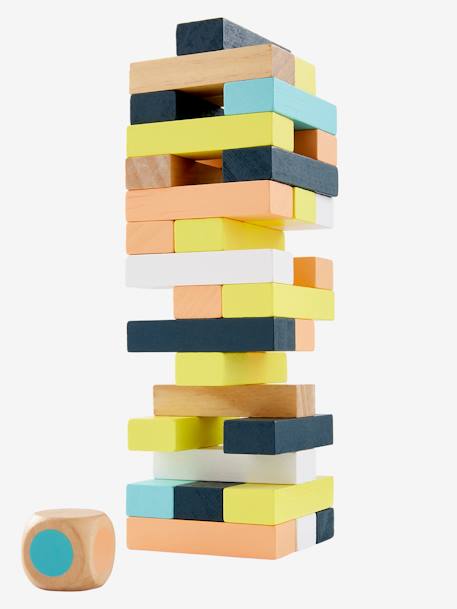 Kinder Geschicklichkeitsspiel, Turmspiel aus Holz FSC® - mehrfarbig - 2