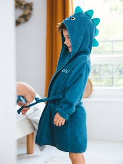 Jungenkleidung-Kinder Bademantel, Dino-Kostüm Oeko Tex, personalisierbar