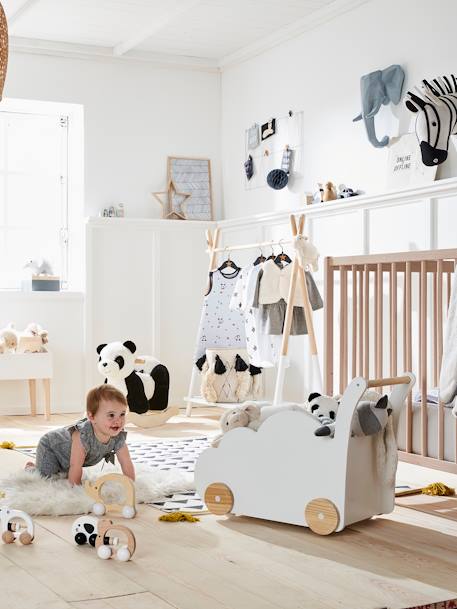 Kinderzimmer Fahrbare Spielzeugkiste WOLKE - weiß - 6